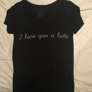 Target "I love you a latte" shirt